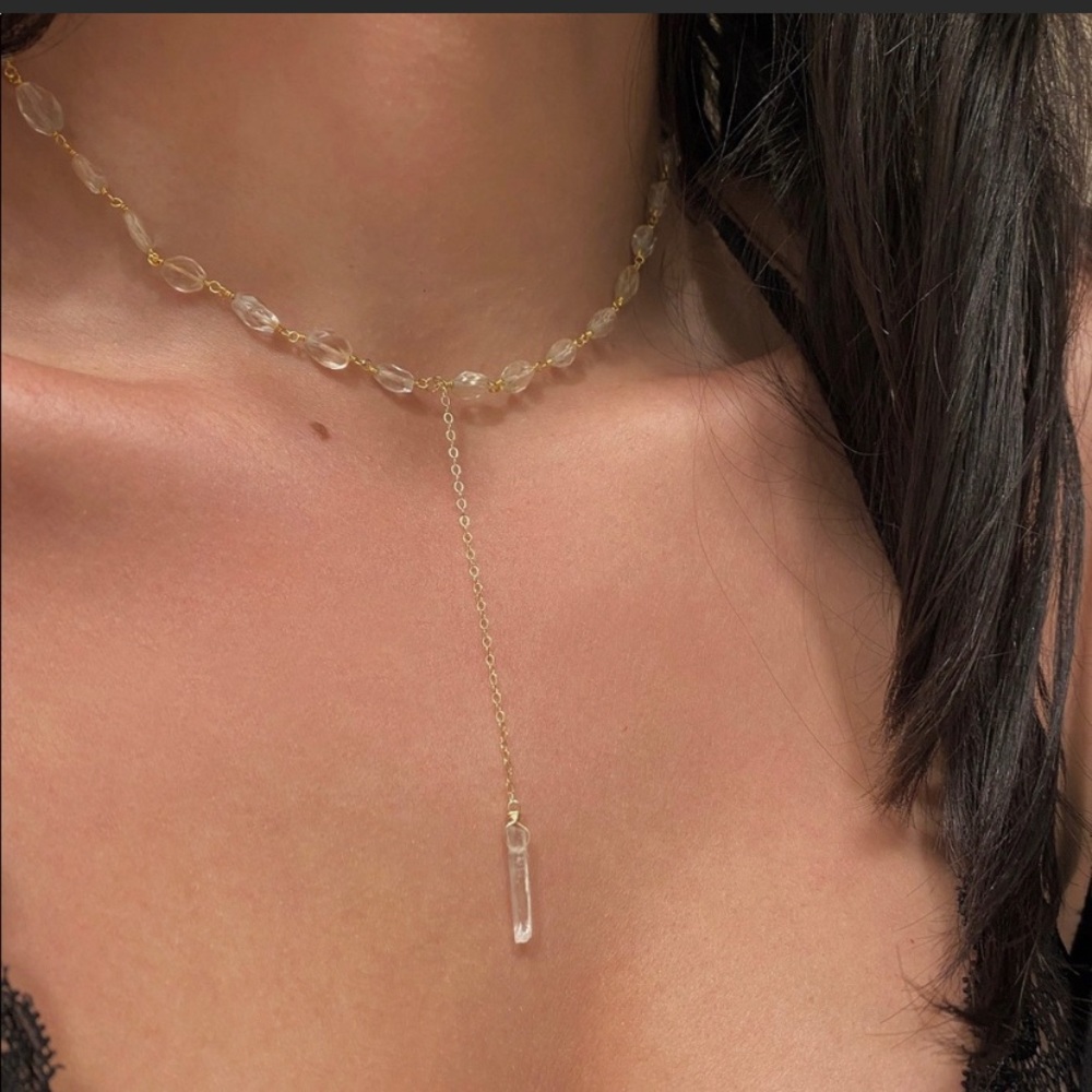 Crystal drop necklace